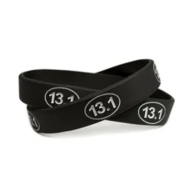 13.1 Half Marathon Training Rubber Wristband - Youth 7"