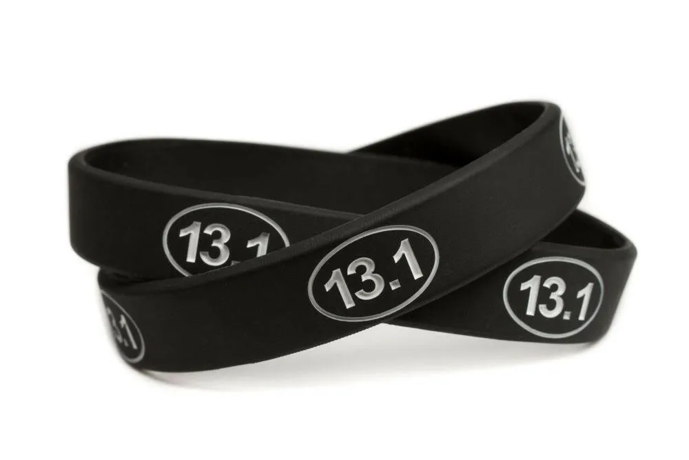 13.1 Half Marathon Training Rubber Wristband - Youth 7"