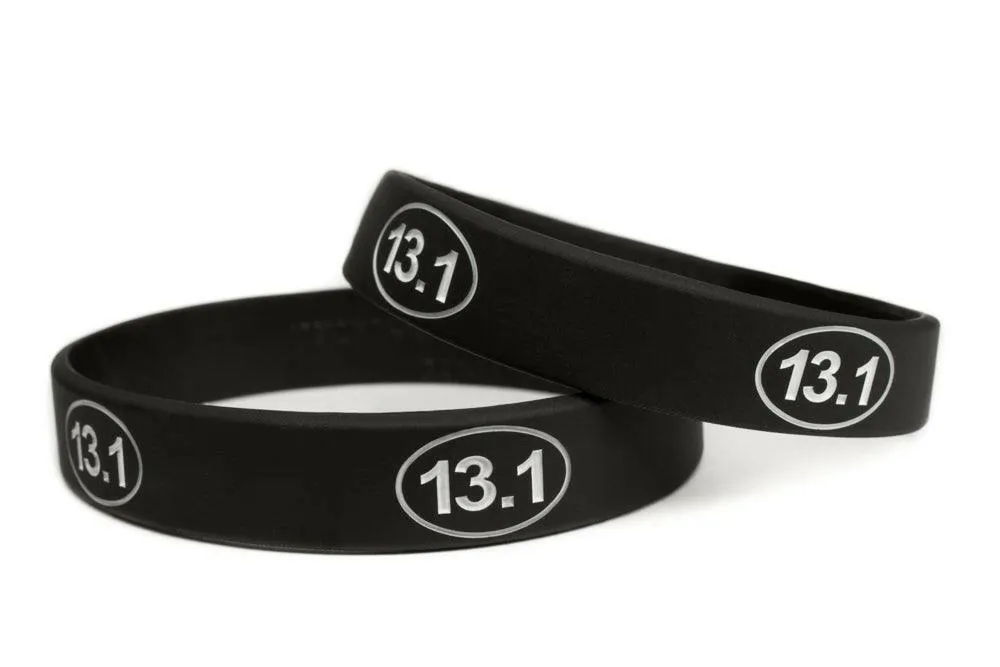 13.1 Half Marathon Training Rubber Wristband - Youth 7"