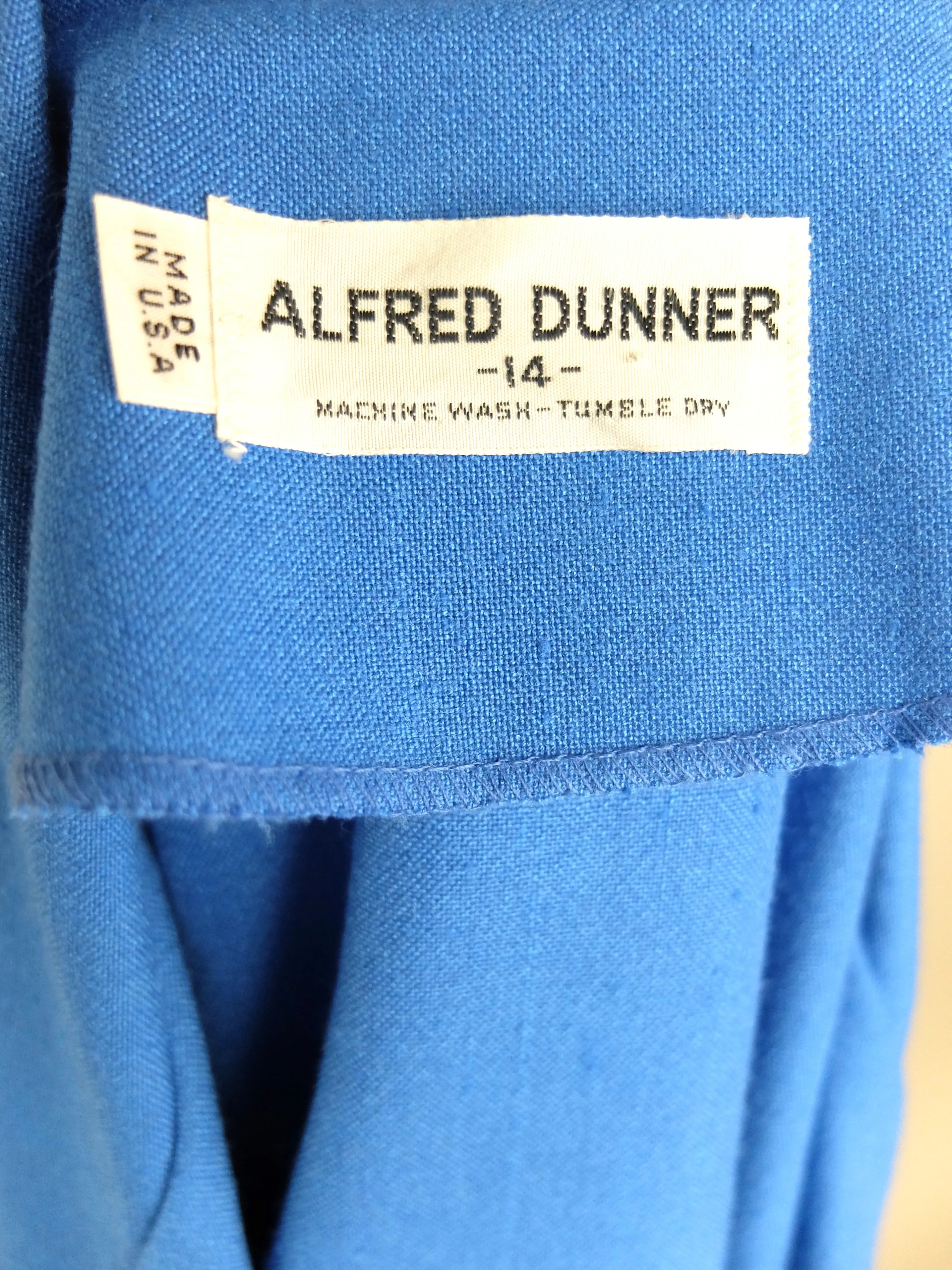 80s Mod Style Blue Collared Blazer Jacket