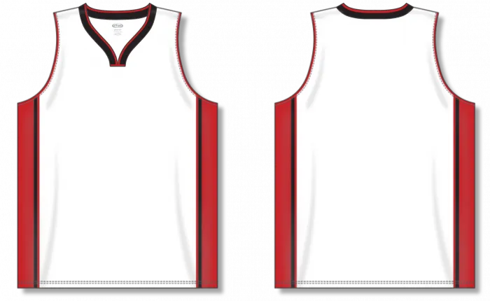 Athletic Knit (AK) B1715A-415 Adult Chicago Bulls White Pro Basketball Jersey