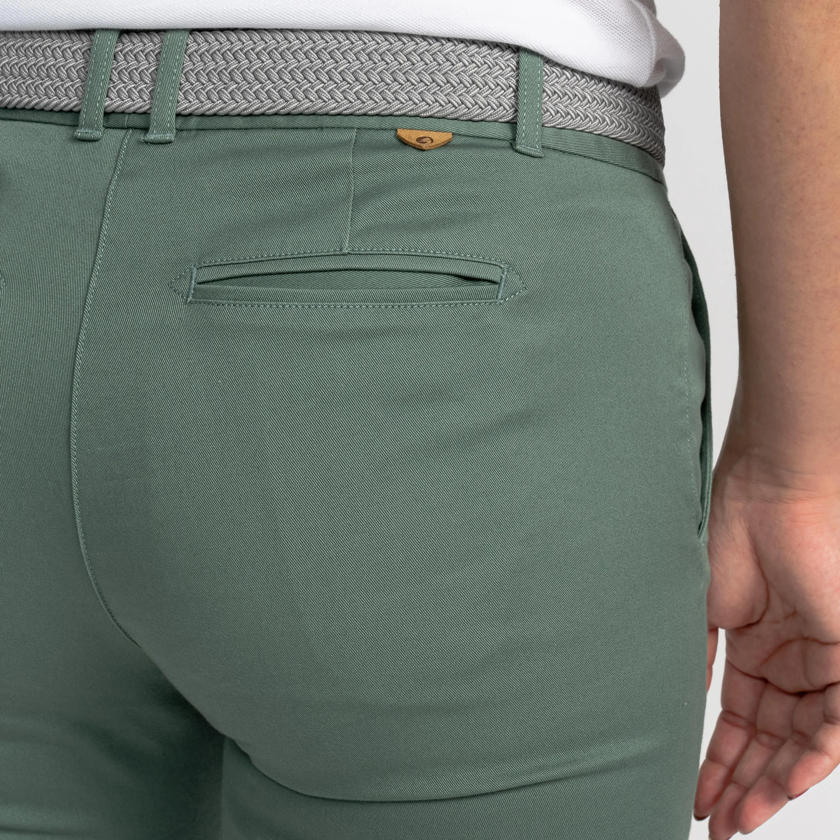Bermuda shorts MW500 women's beige INESIS, sand color