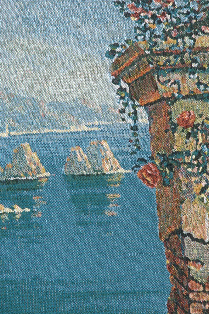 Capri Vista Belgian Tapestry Wall Hanging by Robert Pejman