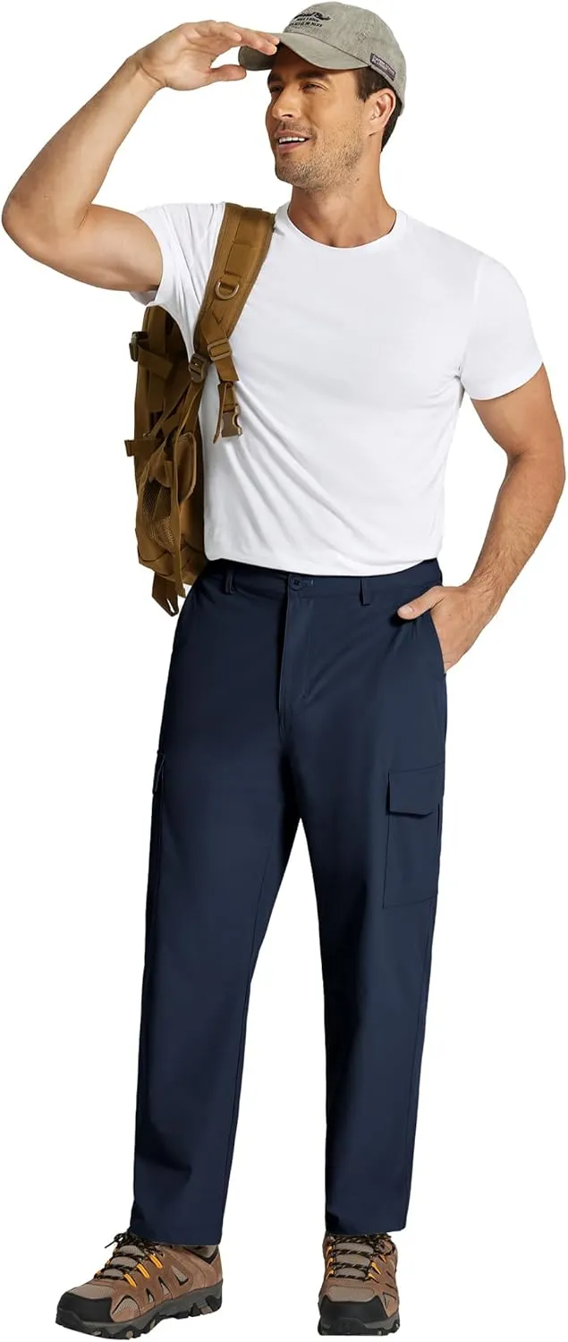 COOFANDY Men's Casual Pants Lightweight Hiking Cargo Pants Stretch Outdoor Work Pant with Multi Pockets