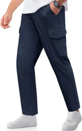 COOFANDY Men's Casual Pants Lightweight Hiking Cargo Pants Stretch Outdoor Work Pant with Multi Pockets