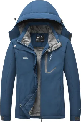 Diamond Candy Women's Waterproof Ski Jackets Warm Winter Snow Jacket Mountain Windbreaker Hooded Raincoat