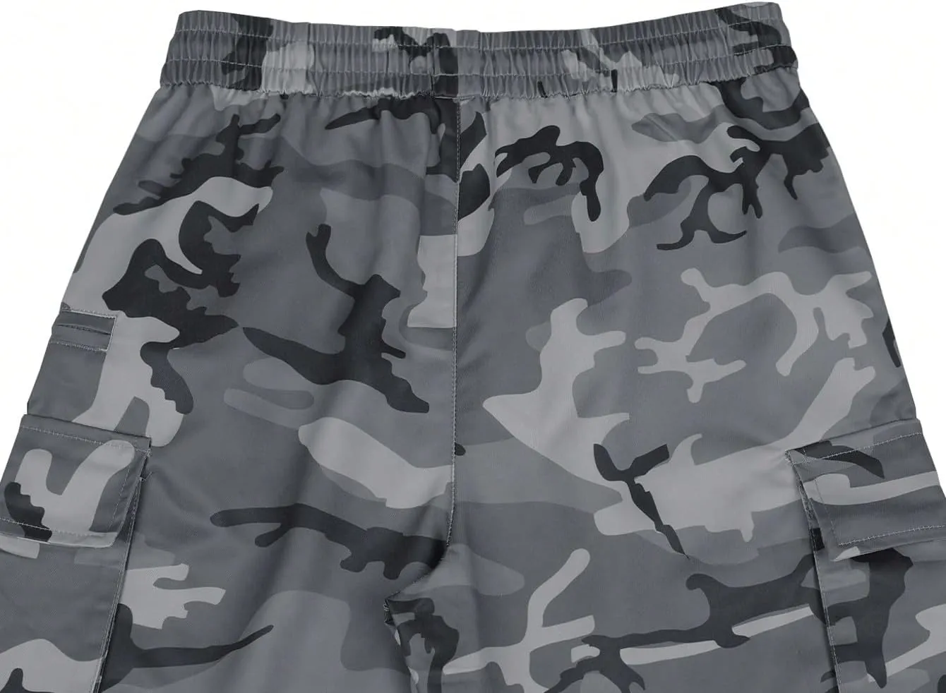 Floerns Men's Camo Print Drawstring Waist Cargo Pants Flap Pocket Side Sweatpants Workout Joggers