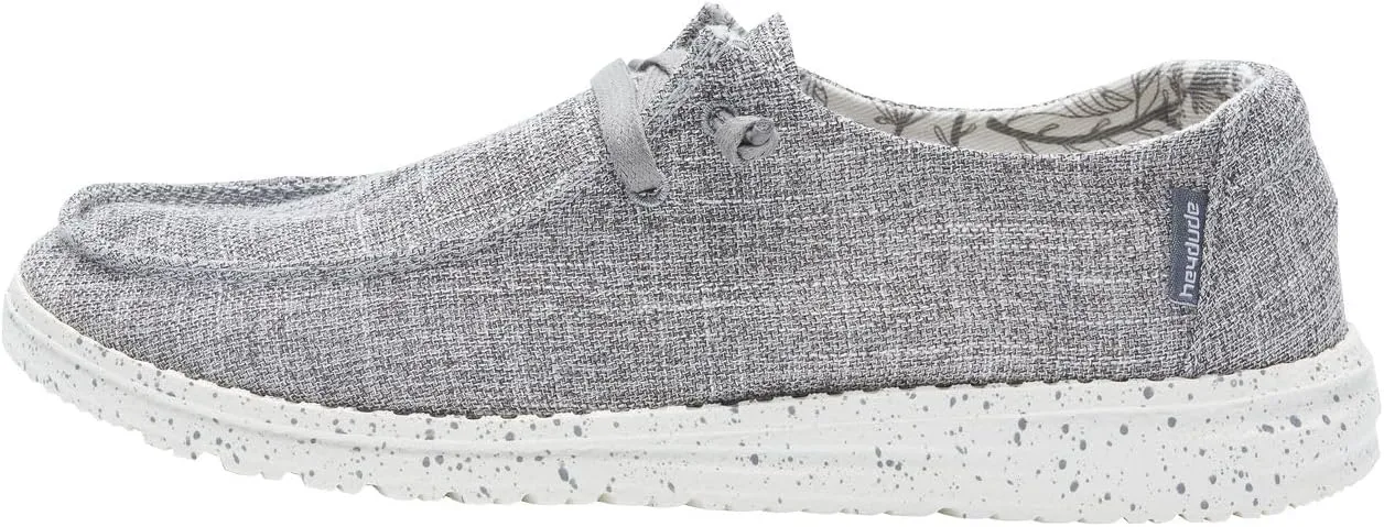 Hey Dude Women's Wendy Linen | Womens Shoes | Womens Lace Up Loafers | Comfortable & Light-Weight