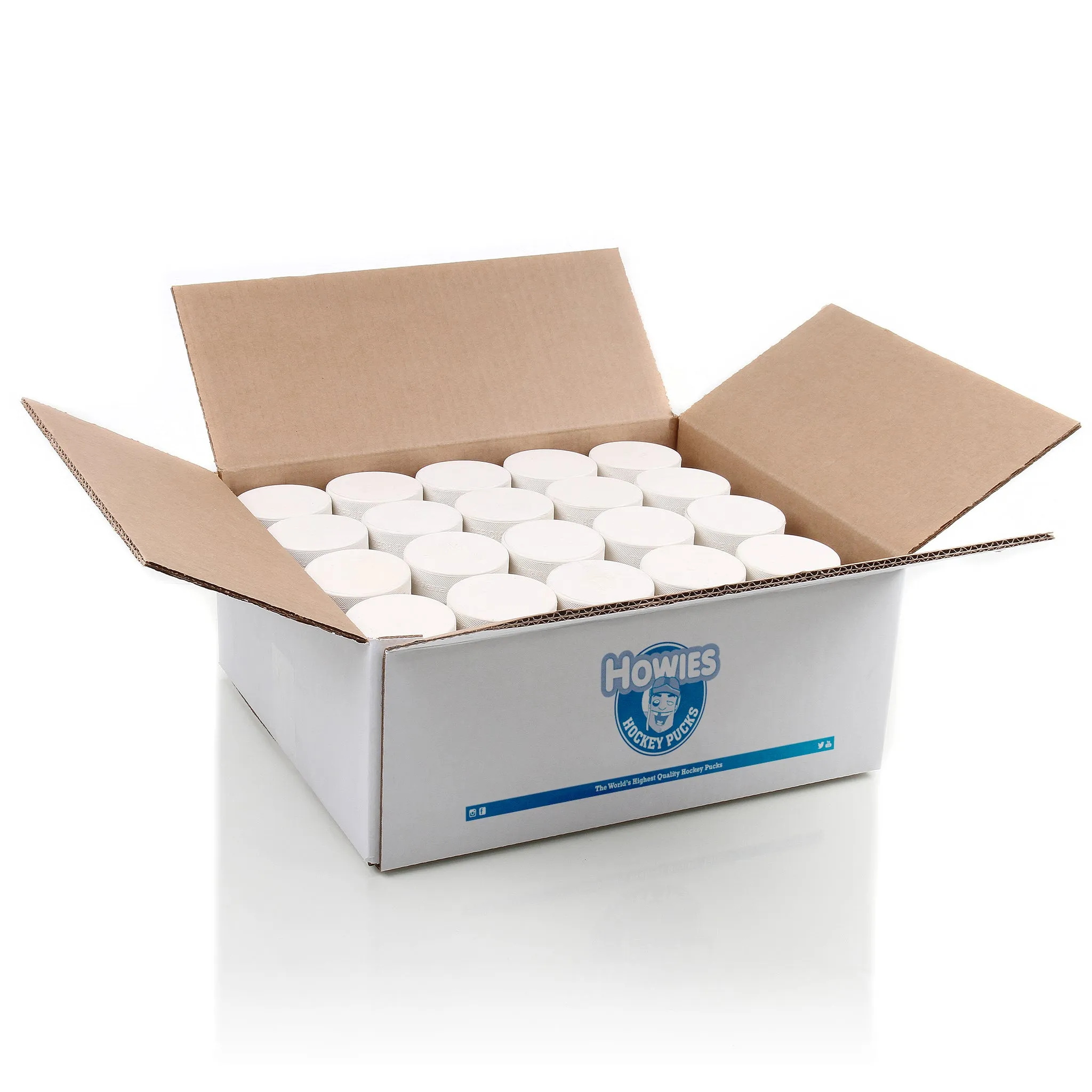 Howies White Training Hockey Pucks