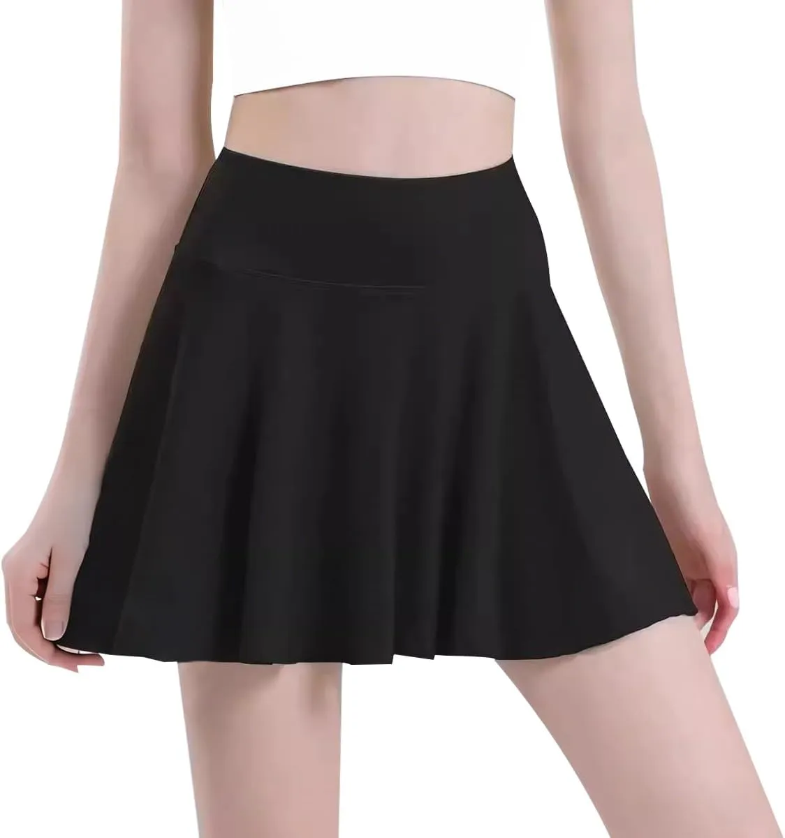 Jastore Kids Girls Tennis Skirts Athletic Skorts Inner Shorts High Waisted Sports Golf Running Skirt