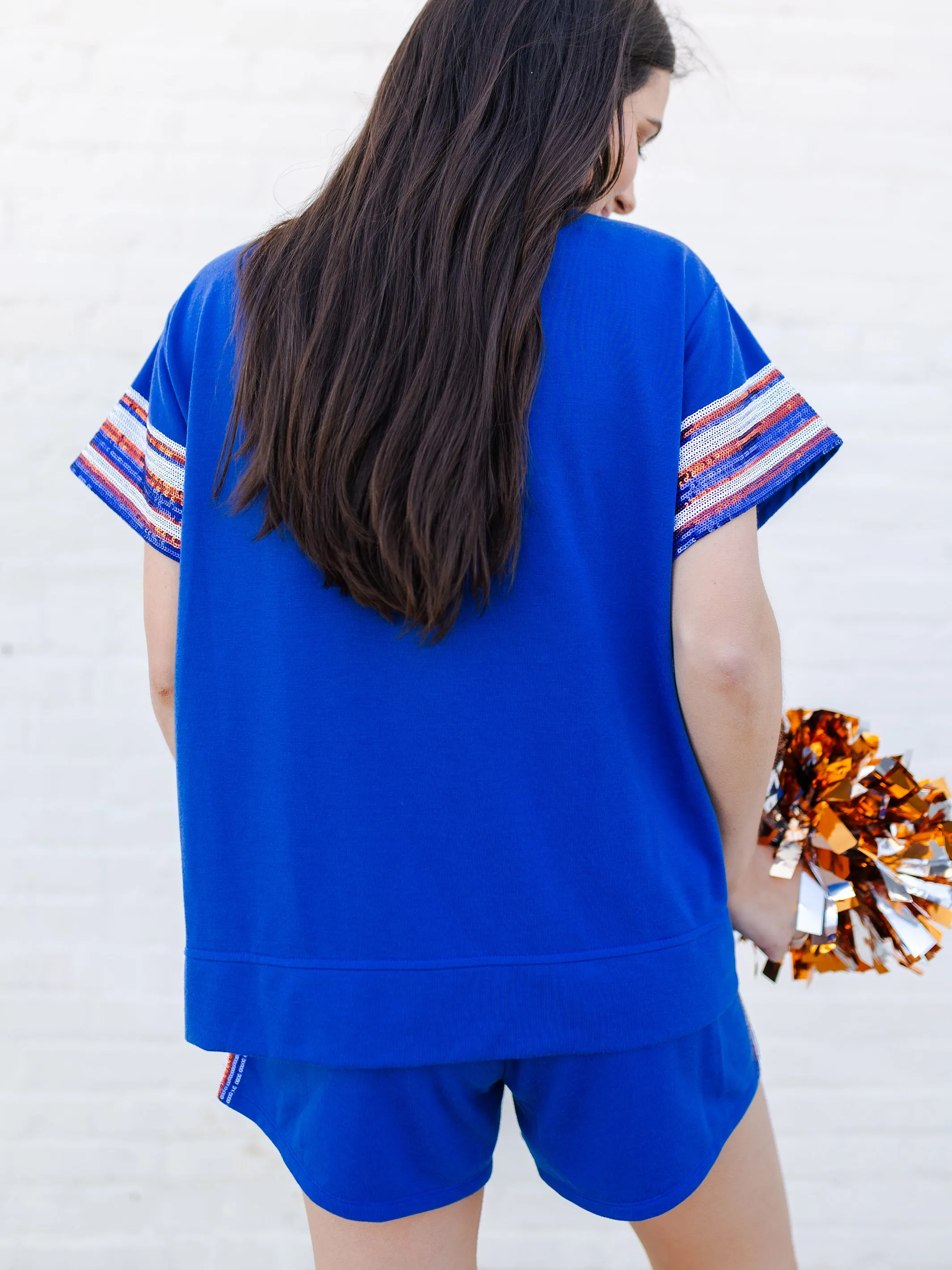 Lauren Top | Blue   Orange