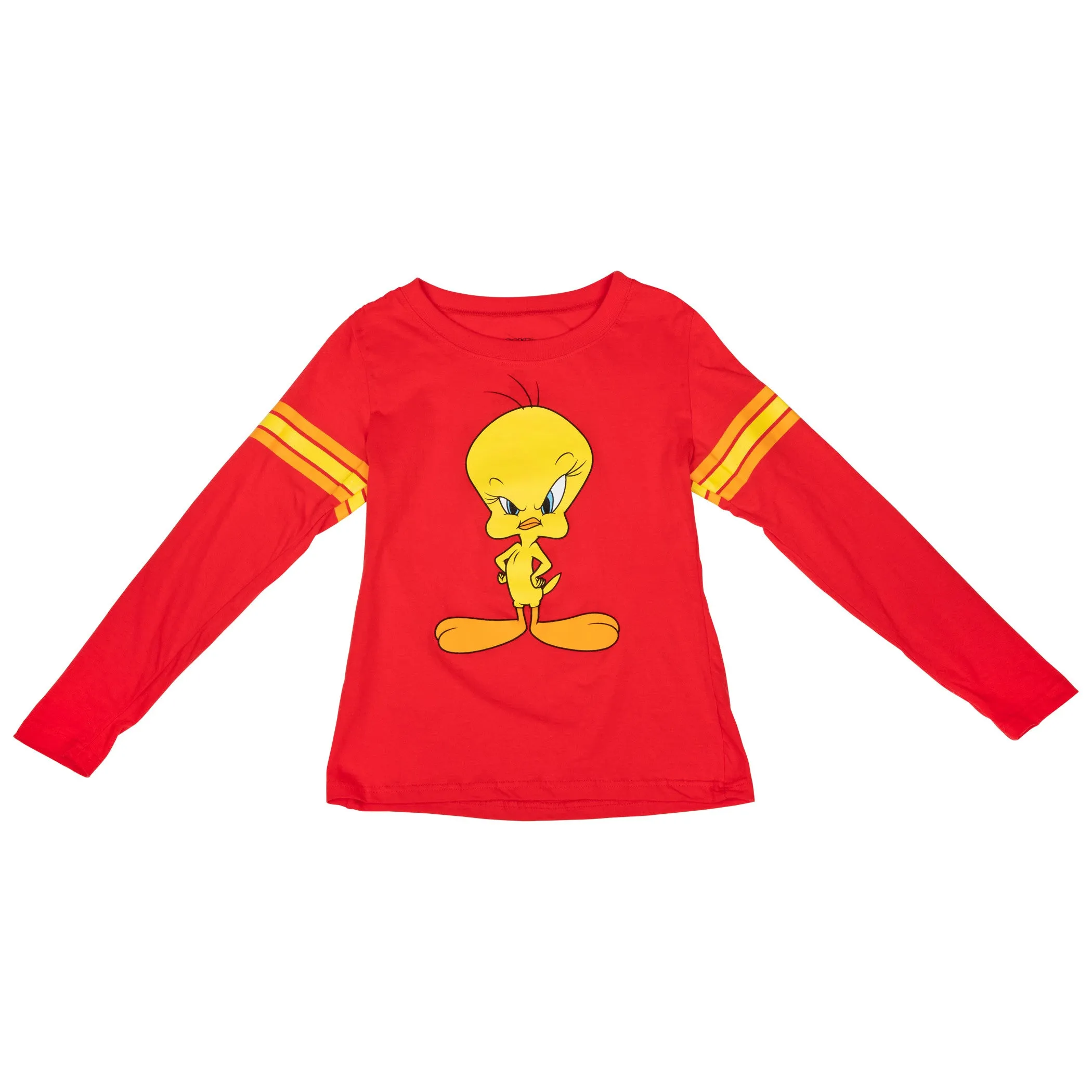 Looney Tunes Tweety Bird Frustration Face Juniors Long Sleeve T-Shirt