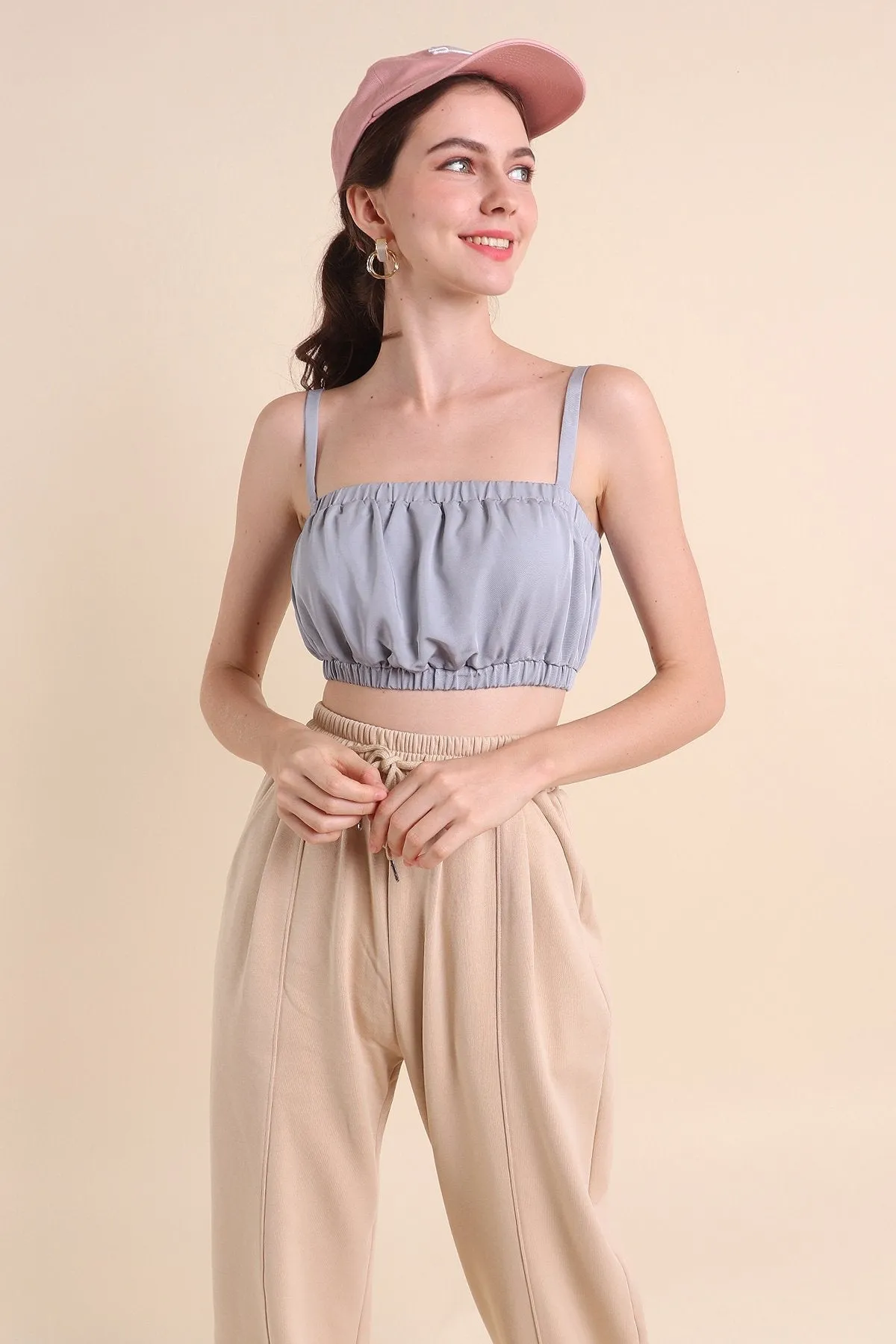 MADEBYNM DESIREE SUBSTANCE TOP IN CLOUD BLUE