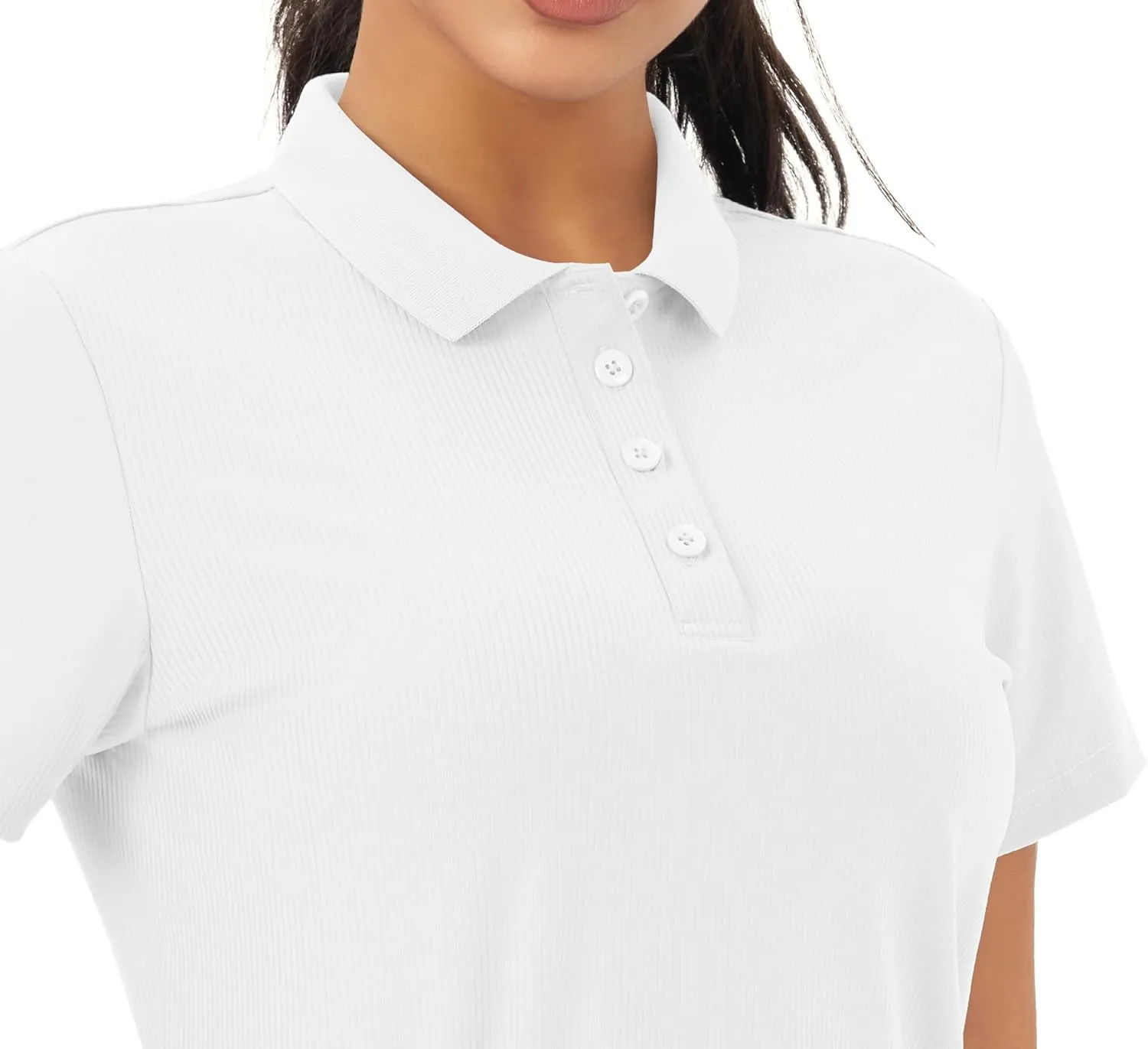 MAGCOMSEN Women's Golf Polo Shirts Short Sleeve Collared Quick-Dry Moisture Wicking T-Shirt Workout Athletic Tennis Tops