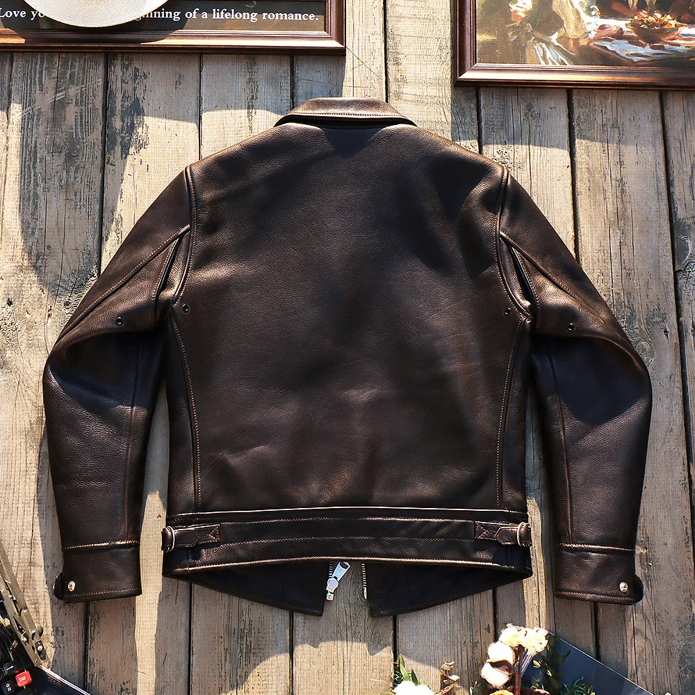 Men's 1930s Moto Leather Jacket