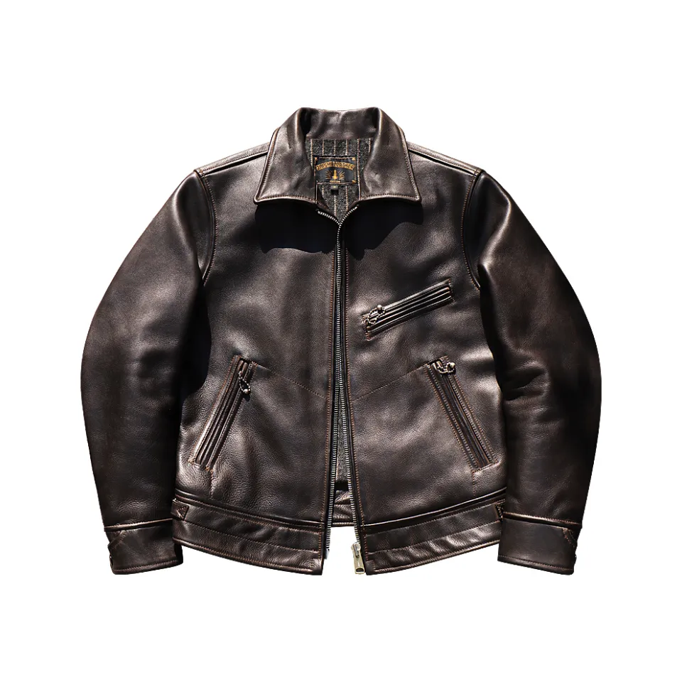 Men's 1930s Moto Leather Jacket