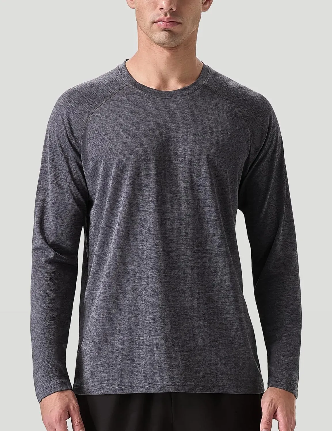 Men's Active Casual Long Sleeve Shirts Lightweight Dry Fit Workout Running Athletic Comfortable T-Shirts
