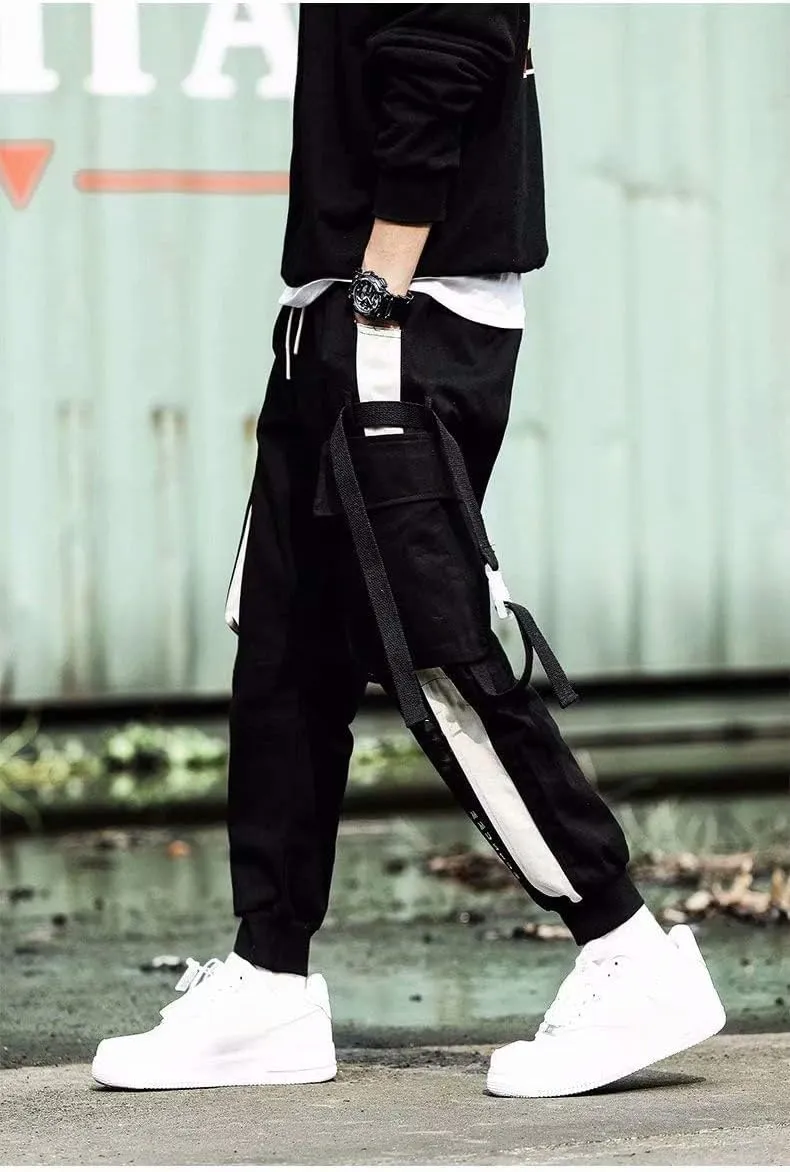 Men's Jogger Pants Punk Cargo Baggy Techwear Streetwear Hip Hop Couple Women Unisex Sports Casual Pants