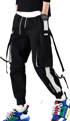 Men's Jogger Pants Punk Cargo Baggy Techwear Streetwear Hip Hop Couple Women Unisex Sports Casual Pants