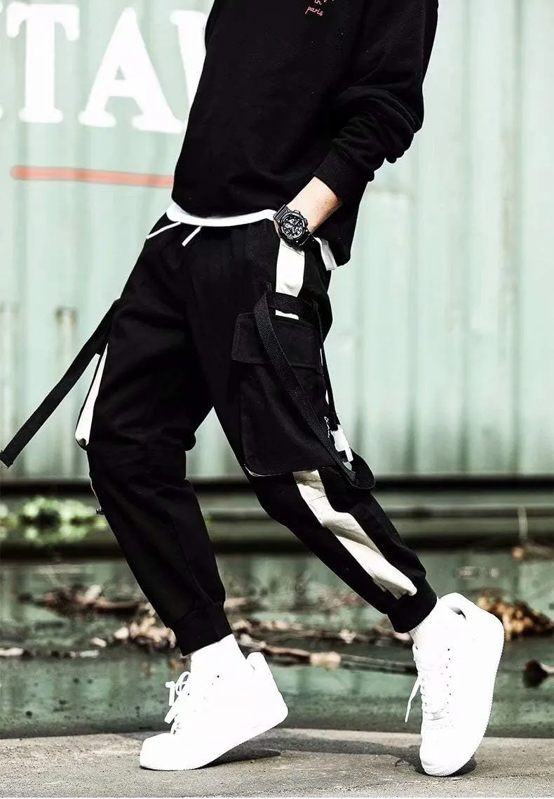 Men's Jogger Pants Punk Cargo Baggy Techwear Streetwear Hip Hop Couple Women Unisex Sports Casual Pants