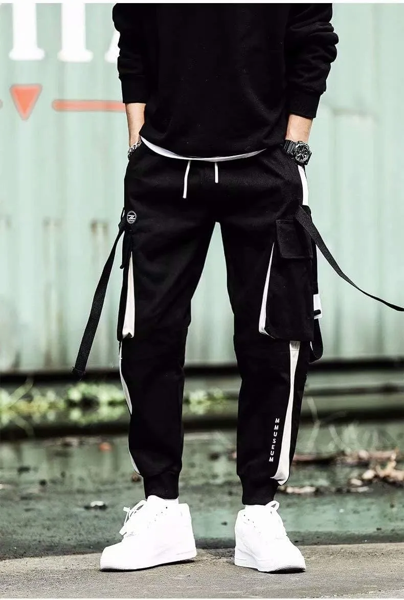 Men's Jogger Pants Punk Cargo Baggy Techwear Streetwear Hip Hop Couple Women Unisex Sports Casual Pants