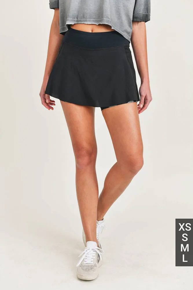 Mono B Jungle Camo Perforated Tennis Skort