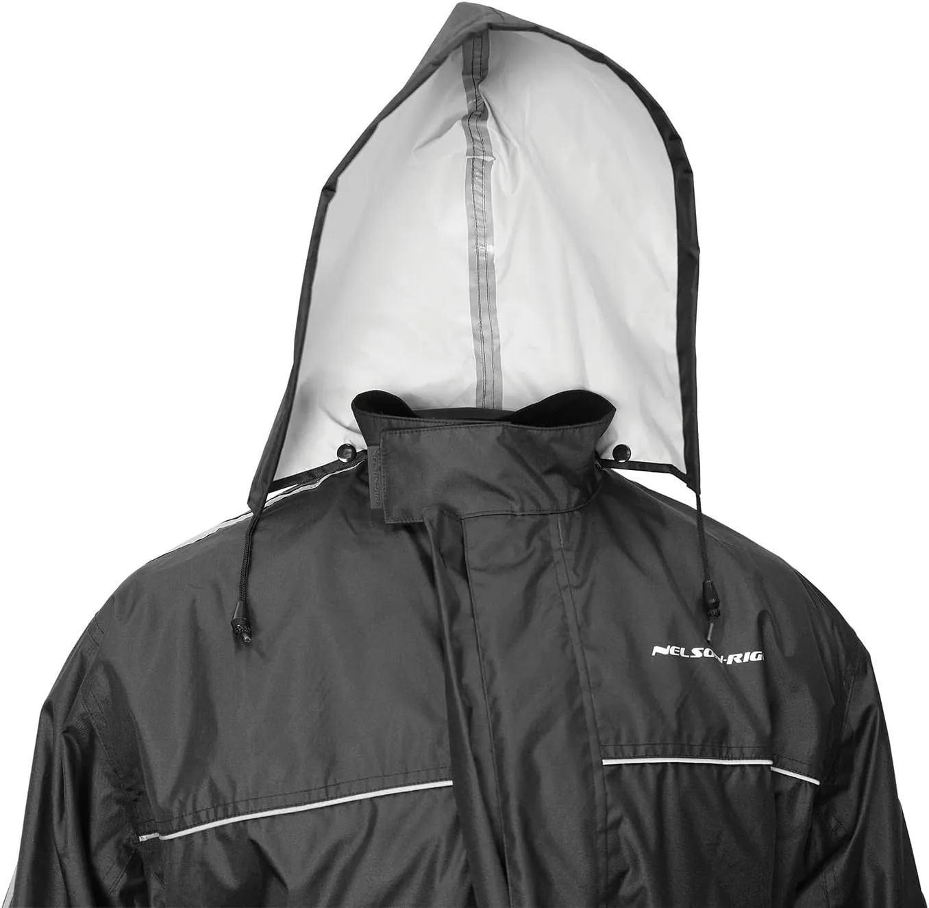 Nelson Rigg Solo Storm Rain Jacket, Waterproof, Breathable, and Packable (Orange/Black, 3X-Large)