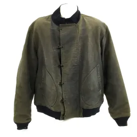 Original U.S. Navy WWII USN Hook Front Blue Deck Jacket - Circa 1943