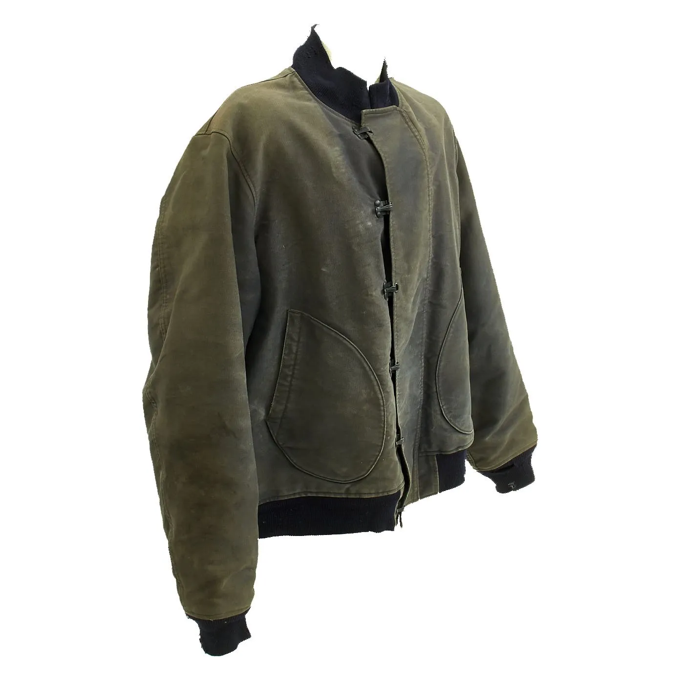 Original U.S. Navy WWII USN Hook Front Blue Deck Jacket - Circa 1943