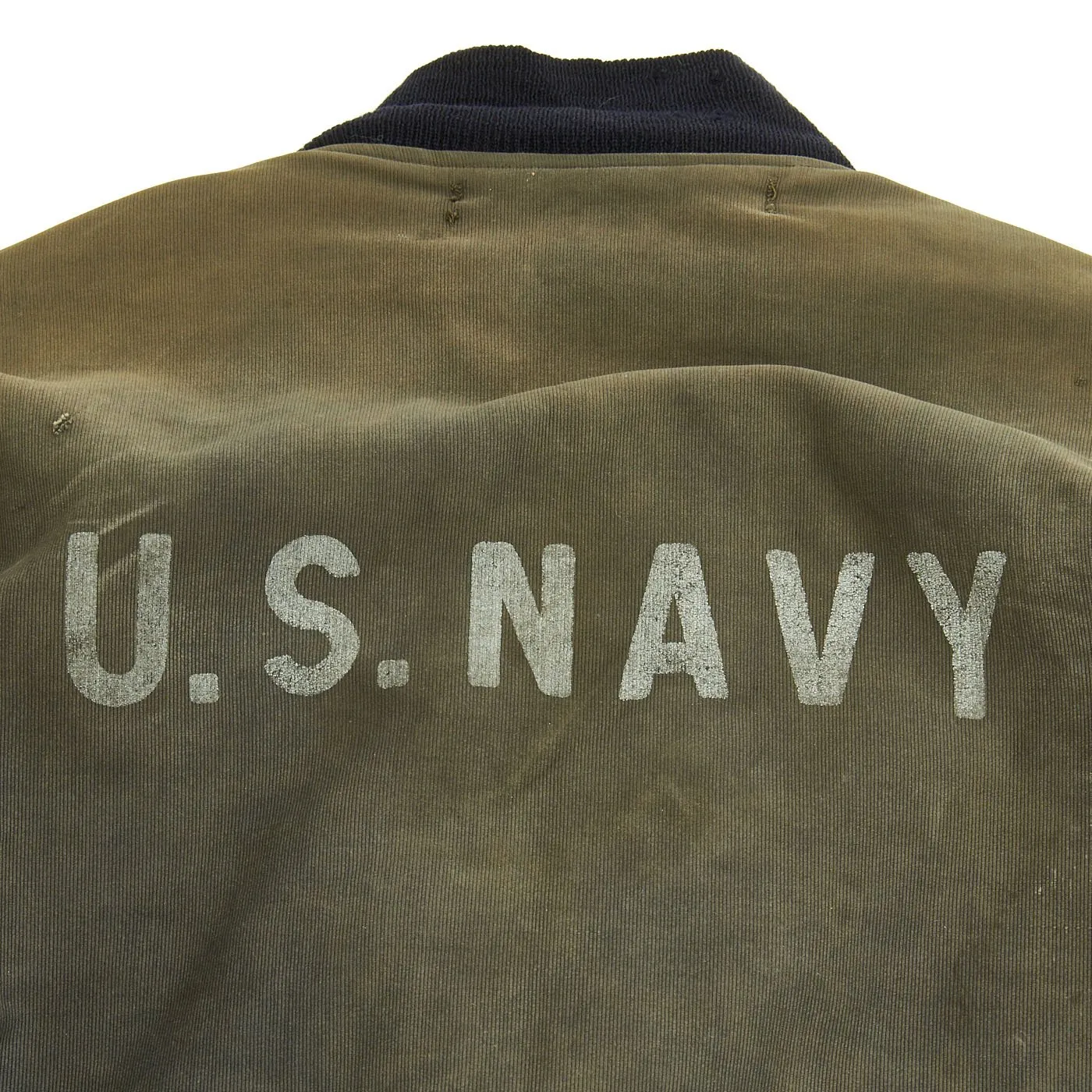 Original U.S. Navy WWII USN Hook Front Blue Deck Jacket - Circa 1943