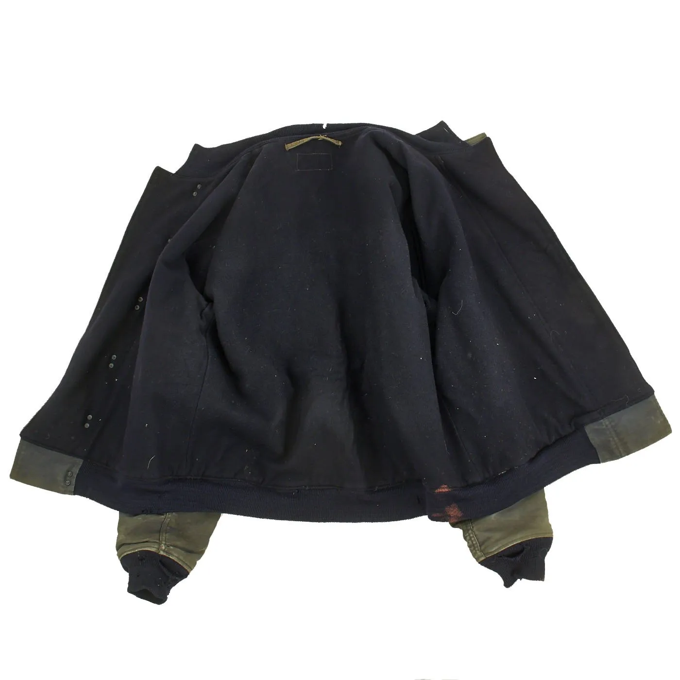 Original U.S. Navy WWII USN Hook Front Blue Deck Jacket - Circa 1943