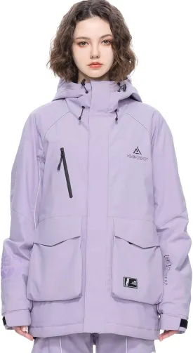 Ski Jacket Snowboard Coat Snow Winter Waterproof Insulated Windproof Baggy Warm Hooded Jacket for Men Women