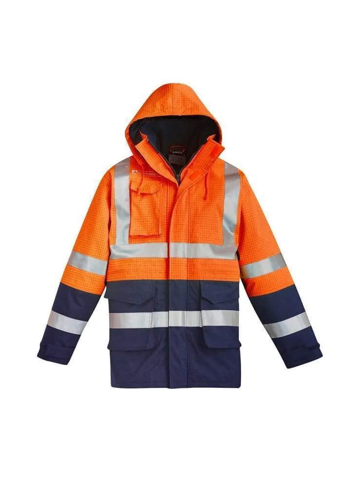 SYZMIK men's FR ARC rated anti-static waterproof jacket ZJ900