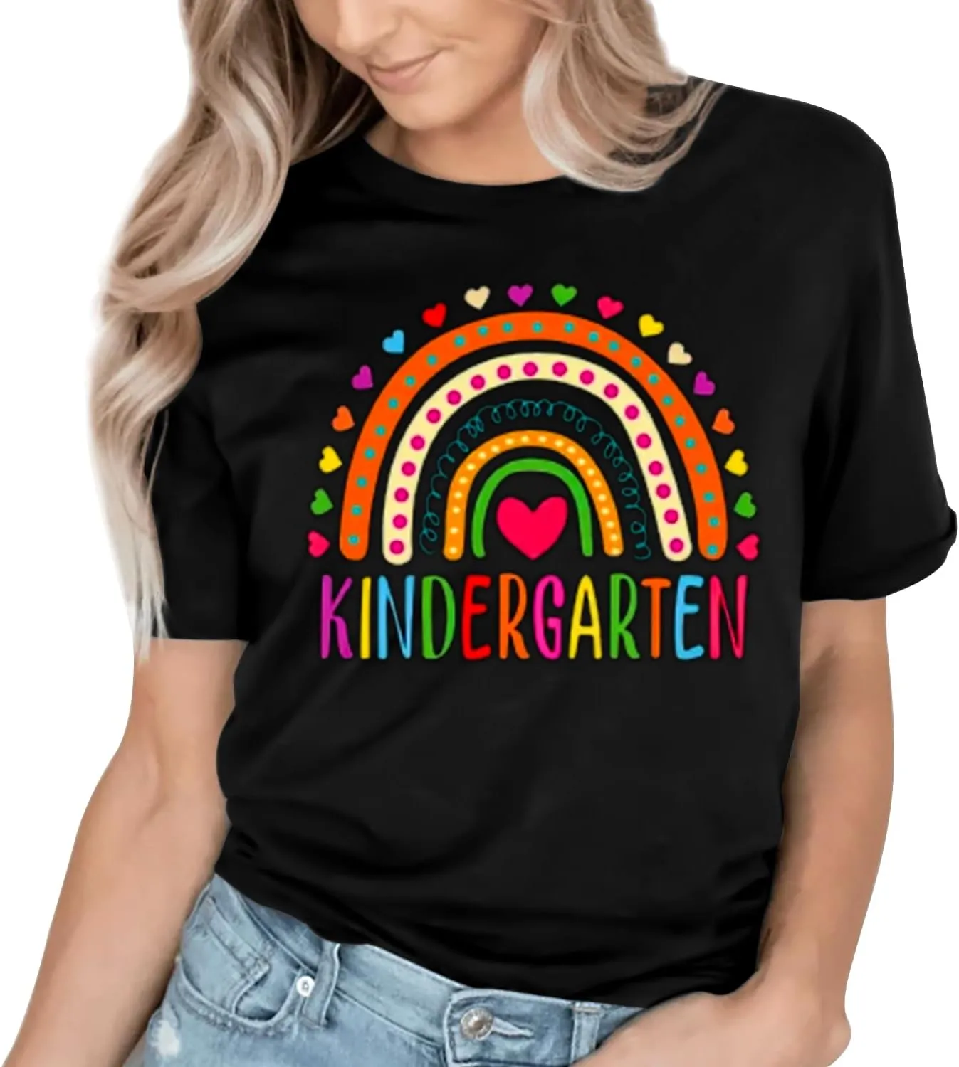 Teacher Life T Shirt for Womens Teach Love Inspire Tshirts Inspirational Teacher Short Sleeve Tees