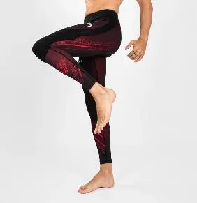 UFC Venum Performance Institute 2.0 Men’s Performance Tight VNMUFC-00231-100 Size M Black Red