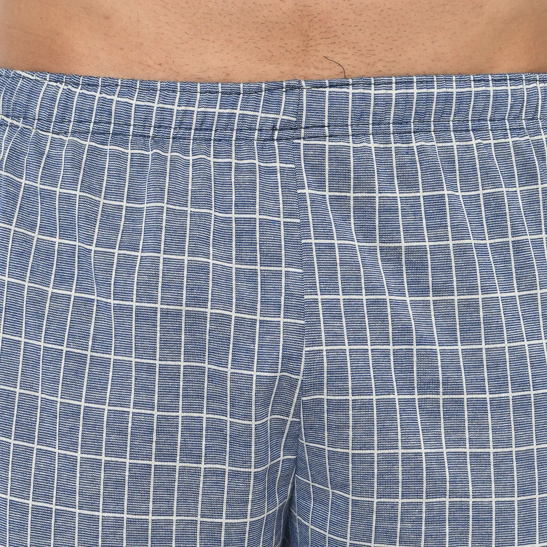 Vimal Jonney Regular Fit Blue 3/4th Capri For Men's