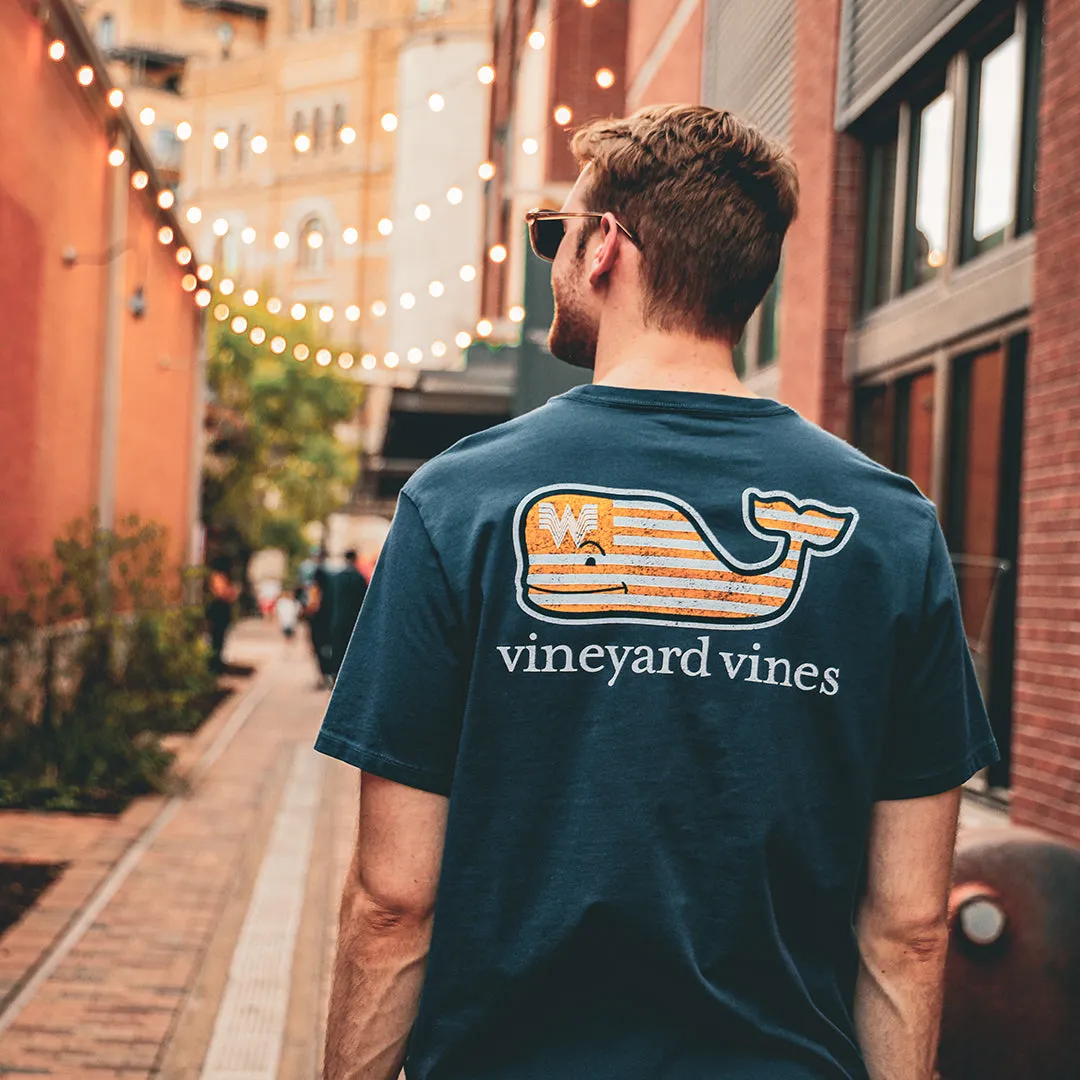 Vineyard Vines x Whataburger WhataFlag Navy Tee
