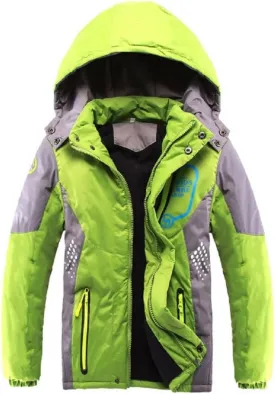 Vinmin Latest Boys Thicken Fleece Hooded Jacket Warm Quilted Coat Outdoor Cool Cute Fashion for Winter Autumn Spring