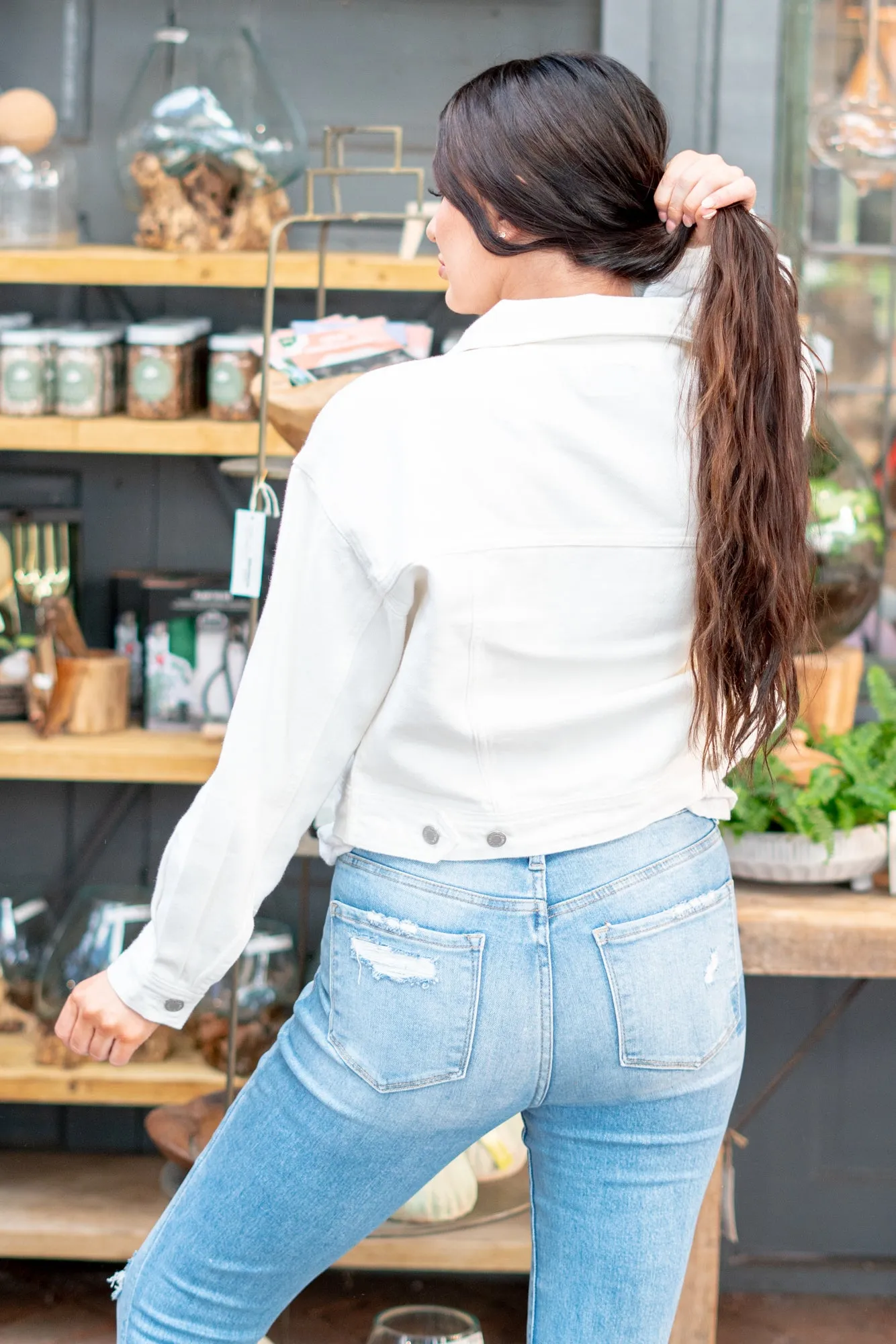 White Boyfriend Denim Jacket