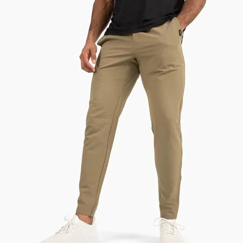 Wiaofellas Thin Ice Silk Casual Pants Men's Edition Simple Smooth Elastic Non Ironing Elastic Tight Sports Pants Fashion Male Trousers 2024