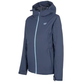 Women's Ski Jacket 4F Denim H4z22 Kudn001 32S