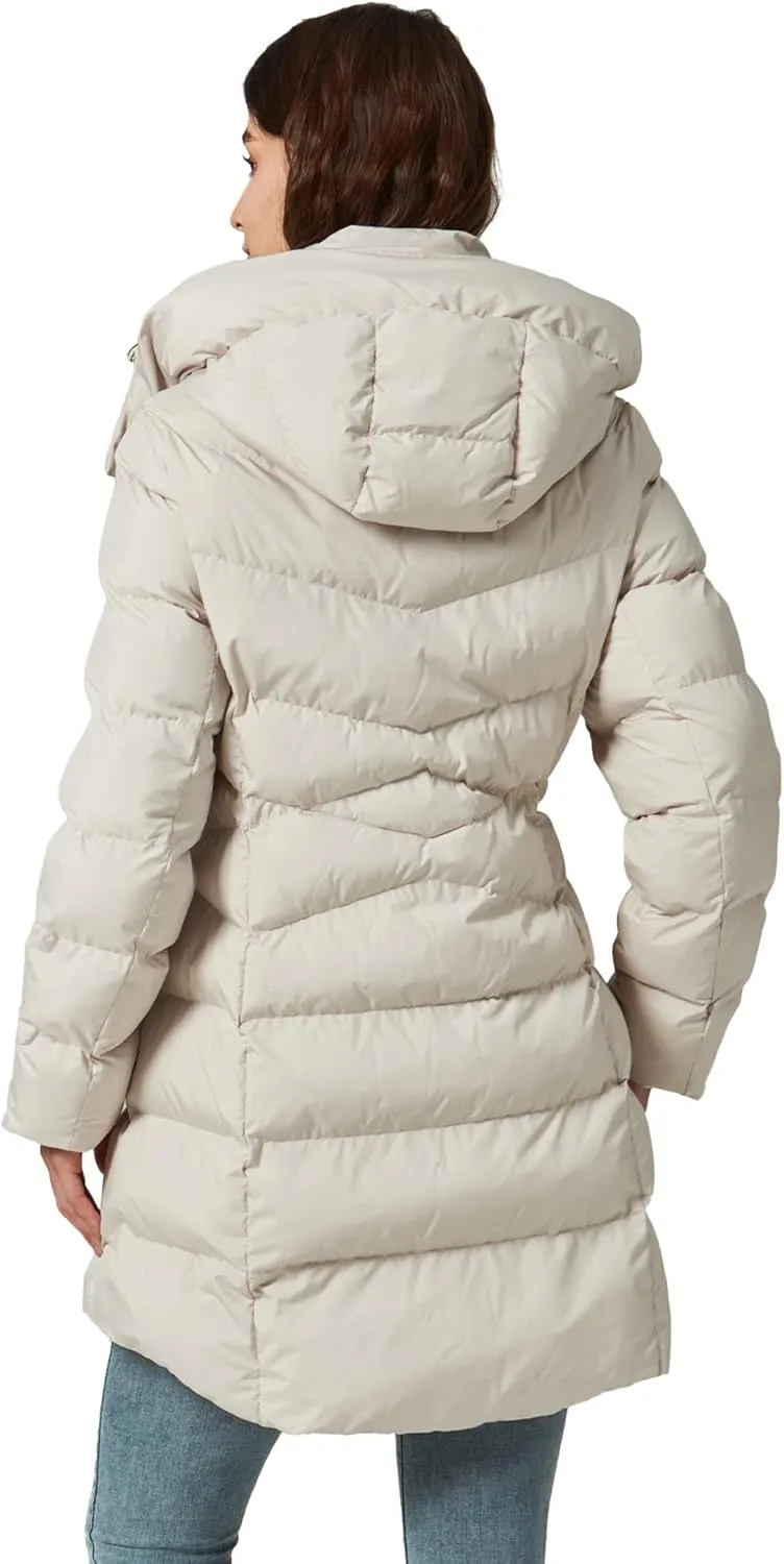 Women's Winter Warm Long Puffer Jacket Detachable Hood Quilted Thicken Coats